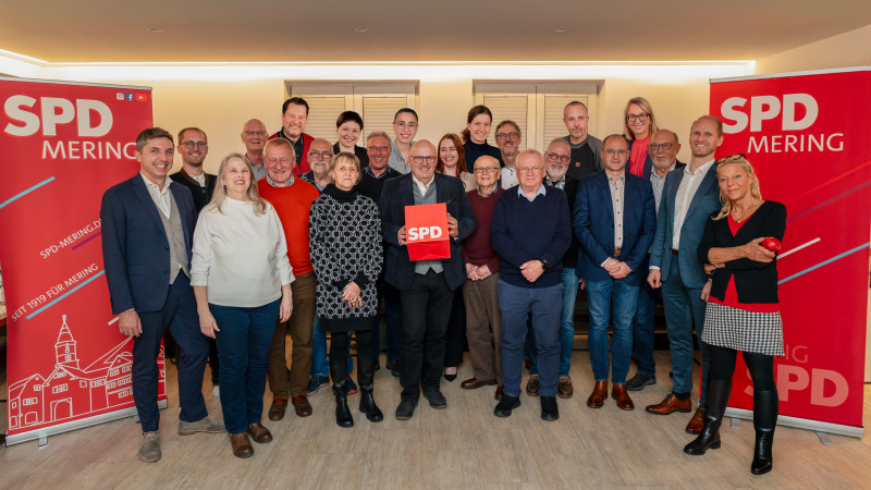 Das Kandidierendenteam der Meringer SPD.